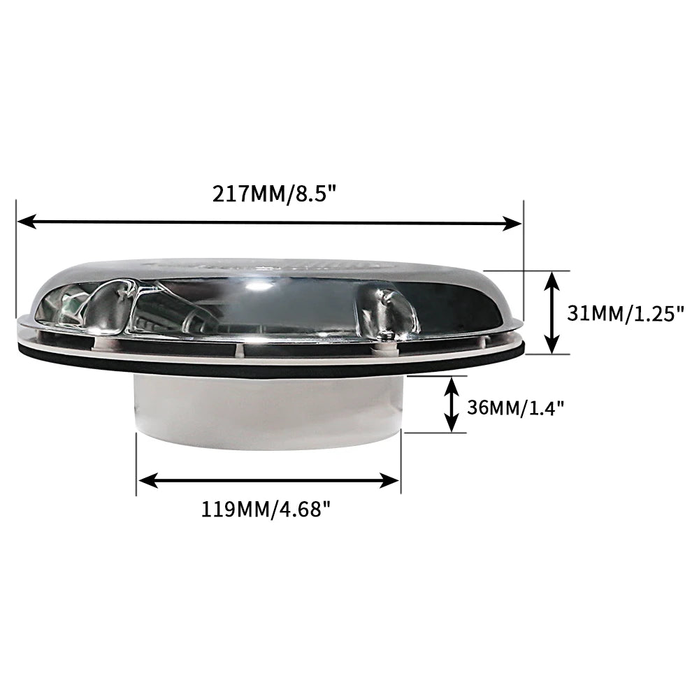 Ventilador Solar Fan Powered Ventilator Air Vent Silent Exhaust Ventilation Extractor For Boat RV Home Green  ANHEART Marine