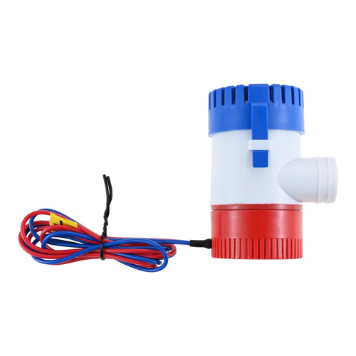 1-1/8Inch Bilge Pump Plumbing Kit,1100gph Electric 12v Boat Bilge Water Pump,6FT Hose,Stainless Steel Clamps & Thru-Hull Fitting